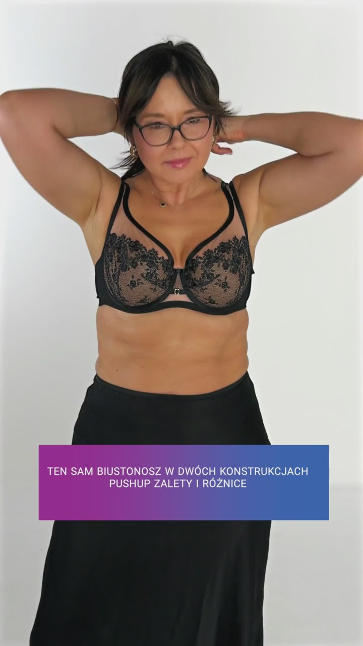 Subtille Rose plunge: miseczki i szersze ramiączka – film