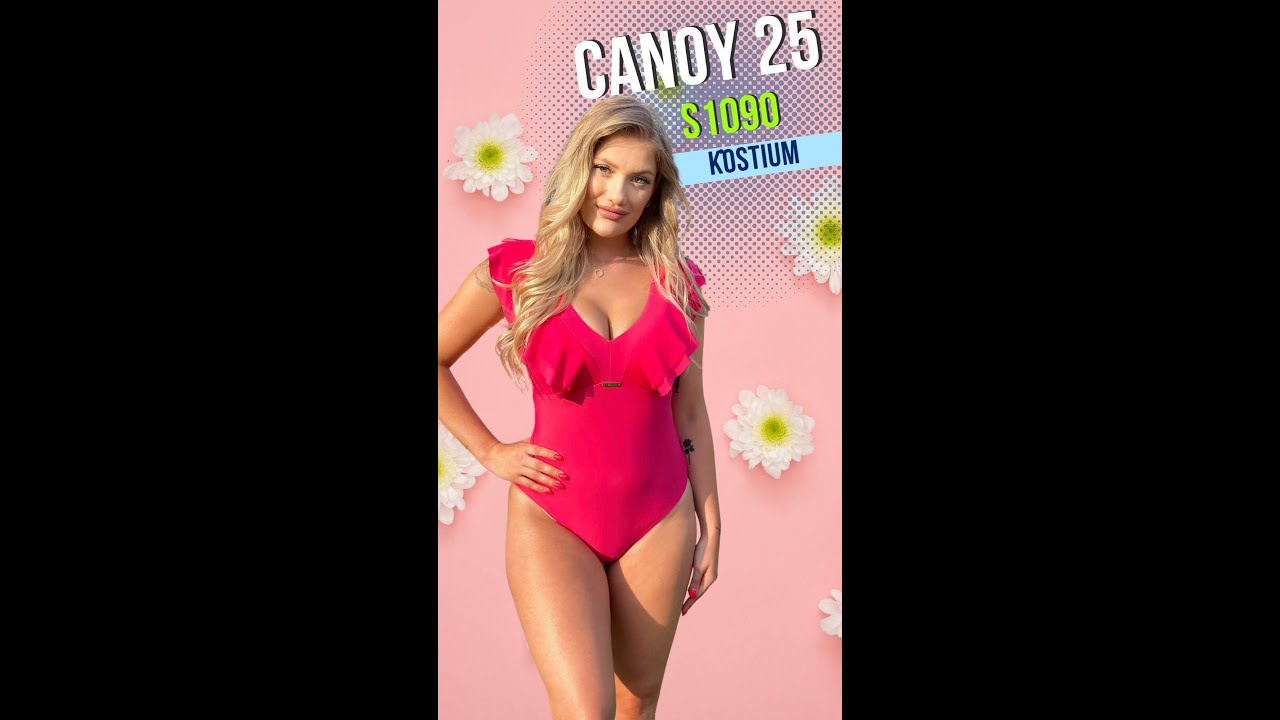 SELF S1090 CANOY 25 KOSTIUM KĄPIELOWY JEDNOCZĘŚCIOWY RÓŻOWY