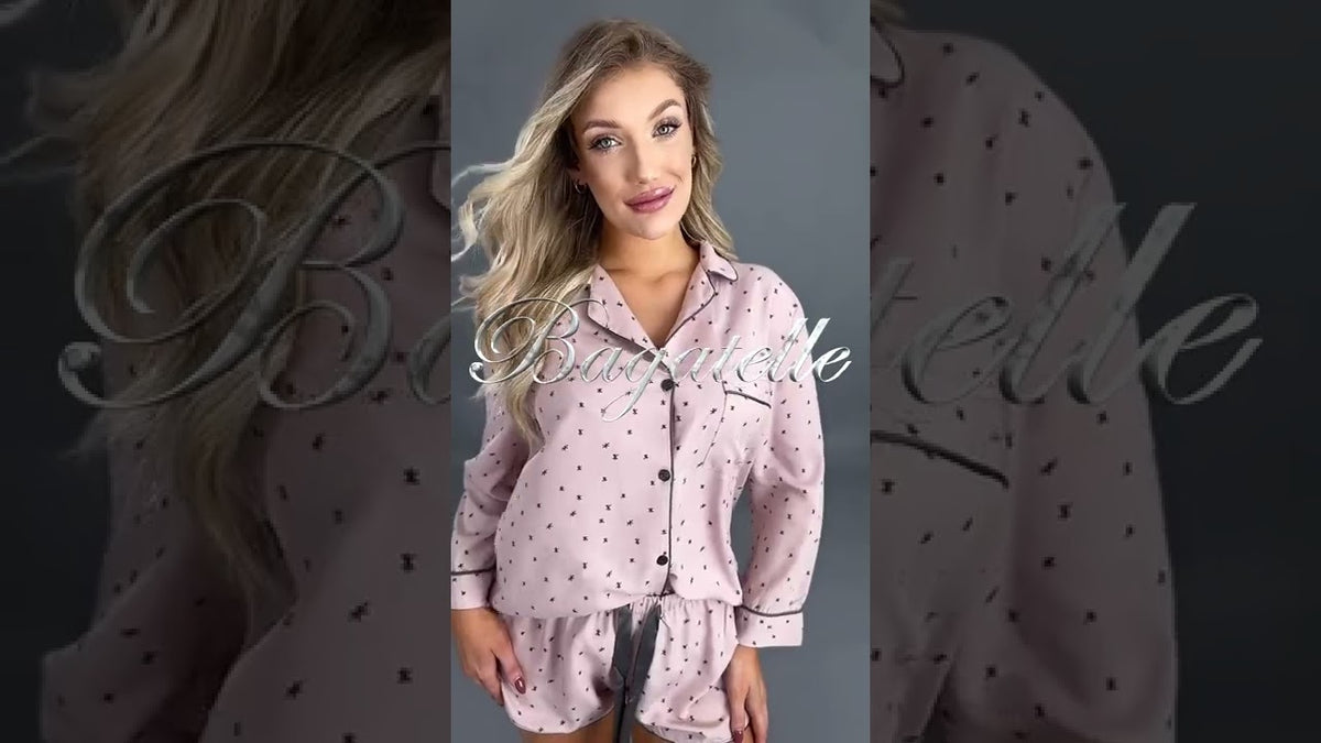 Aruelle Juliet Nocna Piżama Krótka Różowy