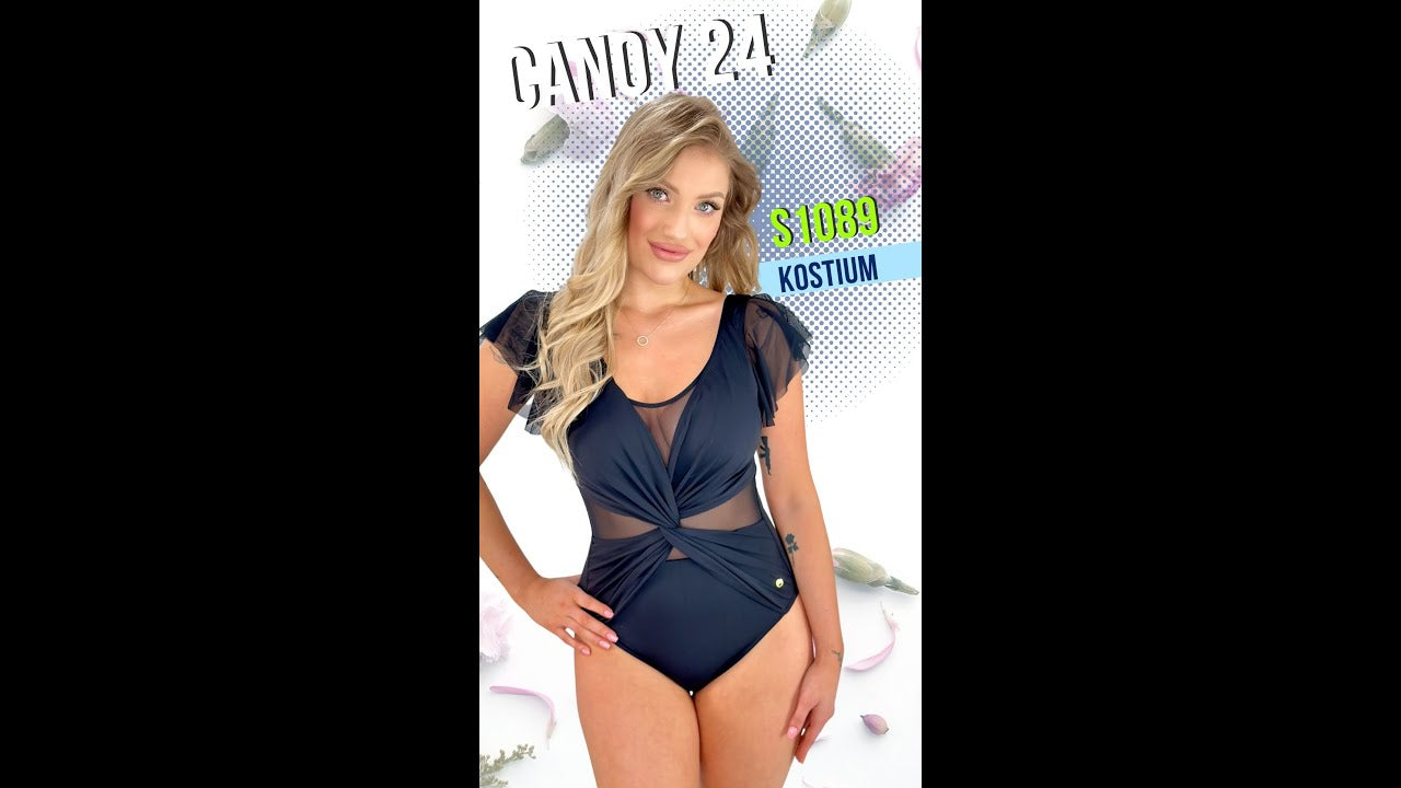 SELF S1089 CANOY 24 KOSTIUM KĄPIELOWY JEDNOCZĘŚCIOWY CZARNY MODEL FASHION