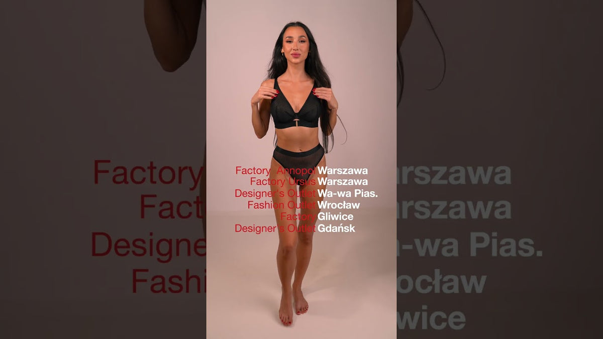 Kinga Lou Light Biustonosz Miekki Czarny Kinga Lou Light Mjatki Brazyliany Czarny