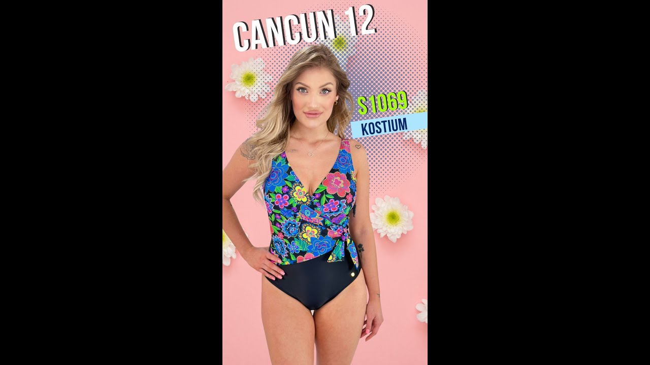 SELF S1069 CANCUN 12 KOSTIUM KĄPIELOWY JEDNOCZĘŚCIOWY KOLOROWY MODEL