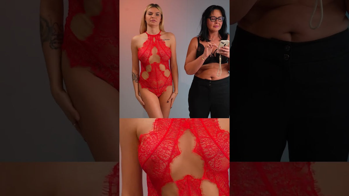 Live bielizna na walentynki z najlepszego salonu bielizny Bagatelle Clip 34 Axami V-9590 Body