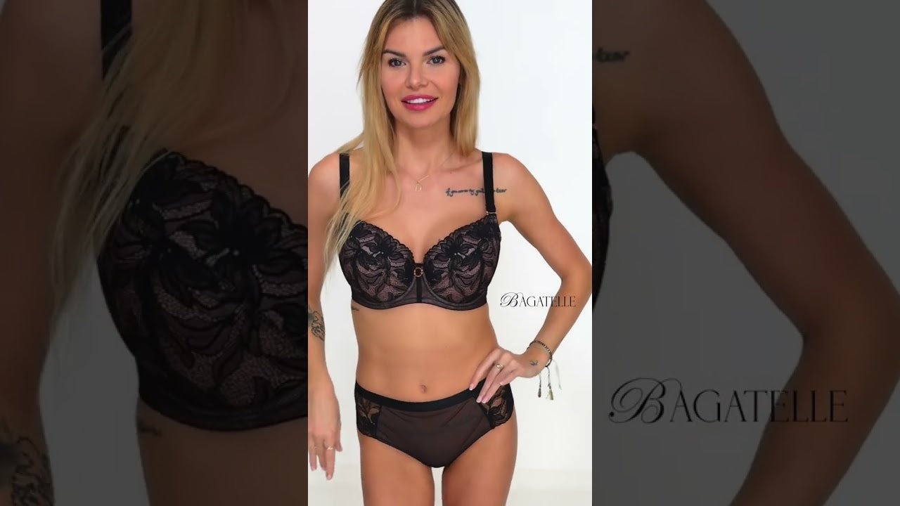 BIUSTONOSZ SARAH USZTYWNIANIY czerń