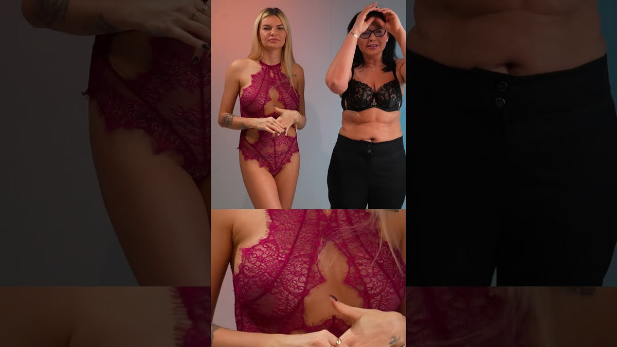 Live bielizna na walentynki z najlepszego salonu bielizny Bagatelle Clip 8 Axami V-9430 Body