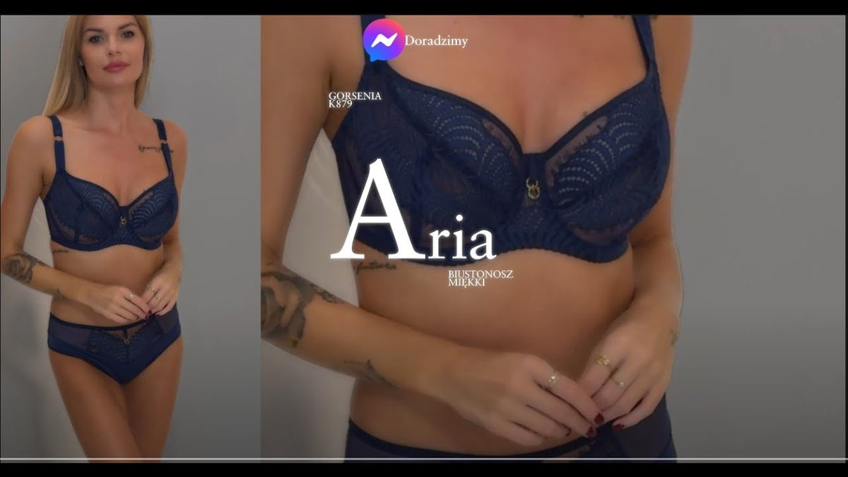 Gorsenia K879 Aria Biustonosz Miękki Granat
