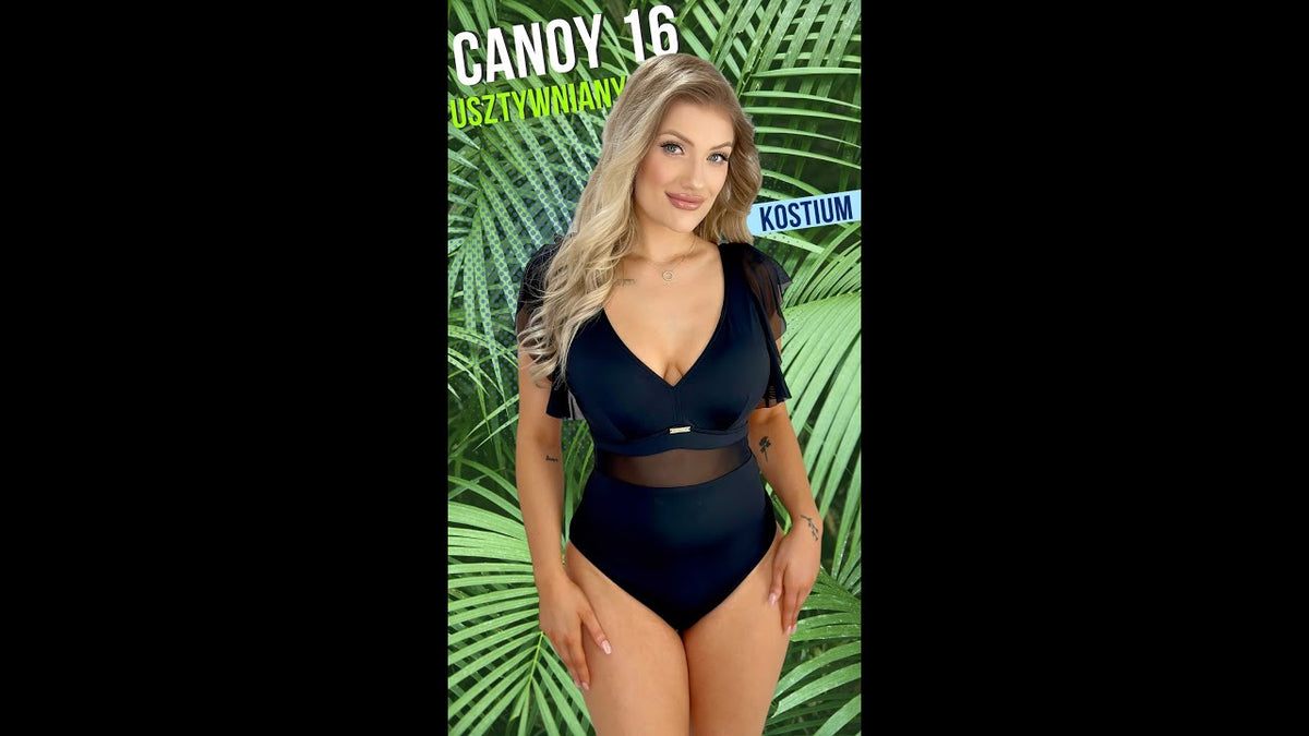 Self S1086 Canoy 16 kostium kąpielowy jenoczęściowy czarny