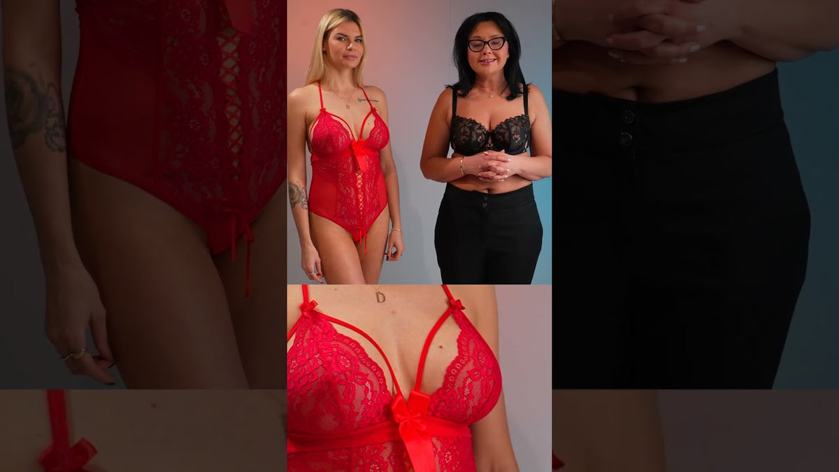 Live bielizna na walentynki z najlepszego salonu bielizny Bagatelle Clip 15 Axami V-6680 Body