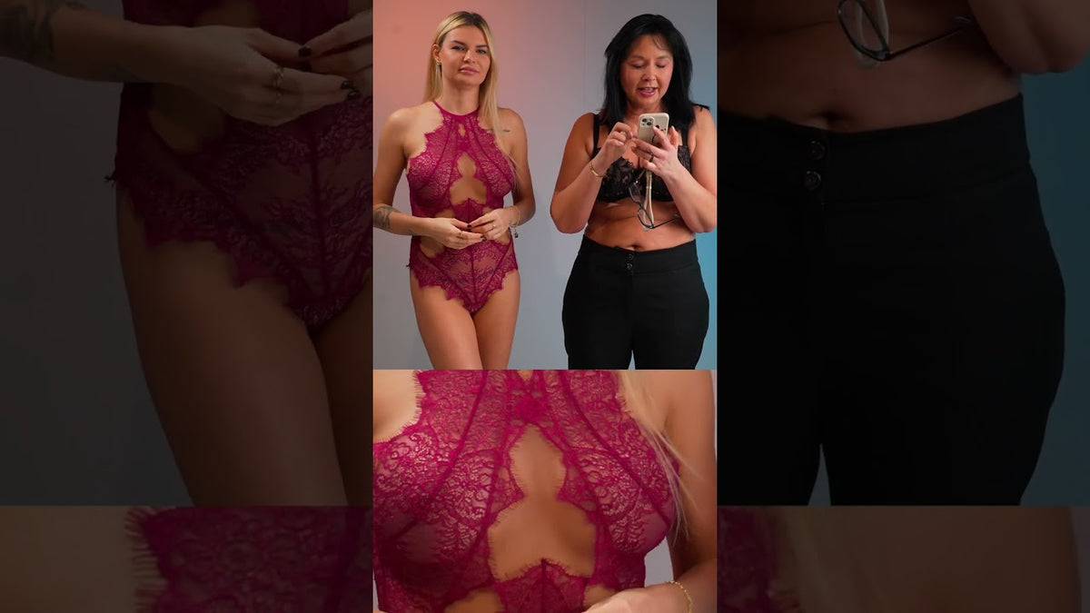 Live bielizna na walentynki z najlepszego salonu bielizny Bagatelle Clip 6 Axami V-9430 Body