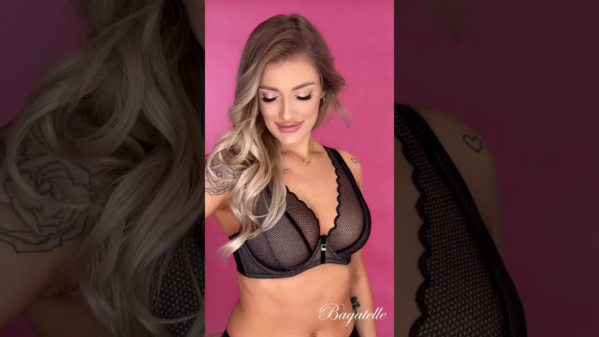 ALLES CHITA M BRALETTE BIUSTONOSZ BRALETKA CZARNY  shorts