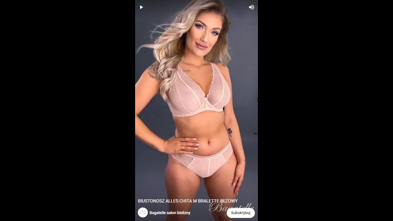 BIUSTONOSZ ALLES CHITA M BRALETTE BEŻOWY