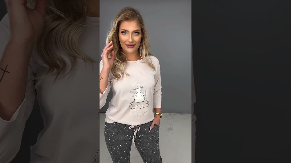 Bawełniana piżama Debbie. Slow motion HD