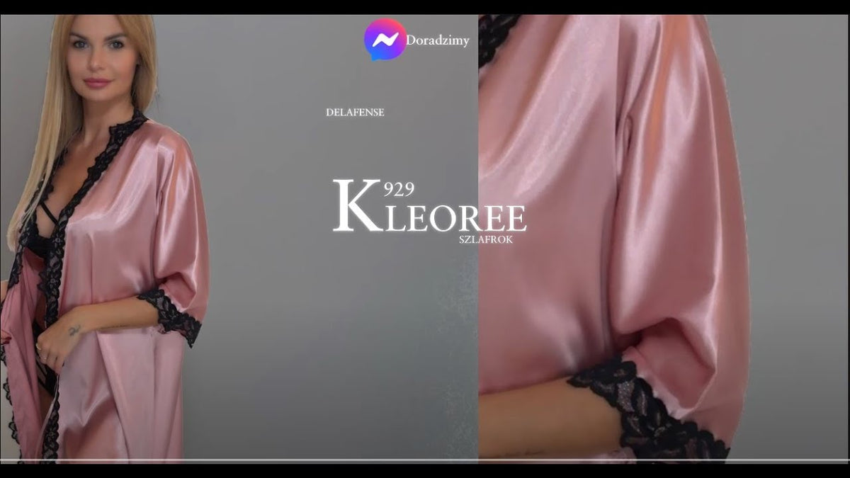 DELAFENSE KLEOREE 929 NOCNA szlafrok różowy
