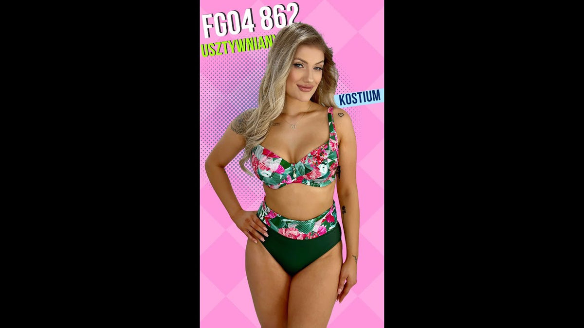 Feba FG04 862 kostium kąpielowy dwuczęściowy kolorowy