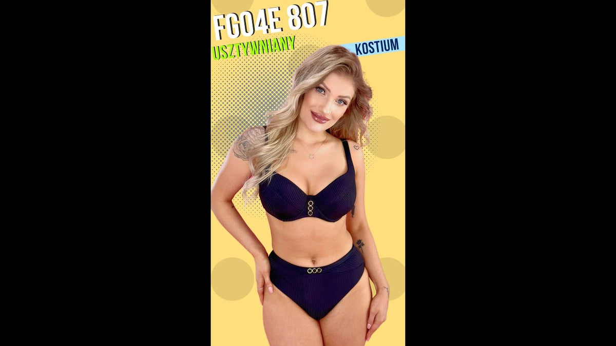 FEBA FG04E 807 KOSTIUM KĄPIELOWY DWUCZĘŚCIOWY CZARNY