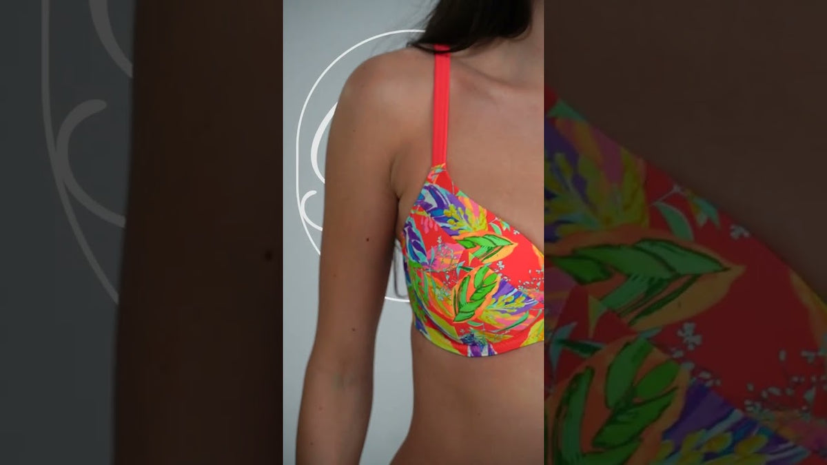 Ava Sk 226 Vivid Orange Kostium Kąpielowy Dwuczęściowy Kolorowy