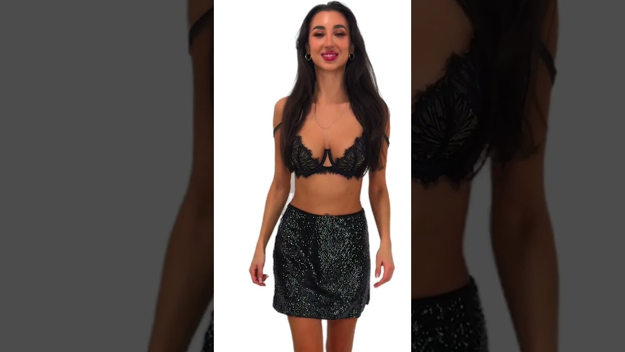 Kinga PU 1157 Mila Biustonosz Push Up Czarny