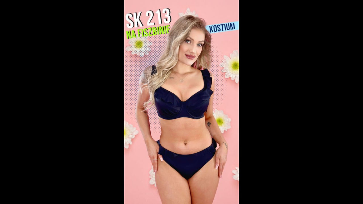 AVA SK 213 KOSTIUM KĄPIELOWY DWUCZĘŚCIOWY CZARNY   4K