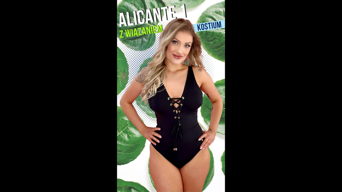 SELF S1036NP ALICANTE 1 KOSTIUM KĄPIELOWY JEDNOCZĘŚCIOWY CZARNY