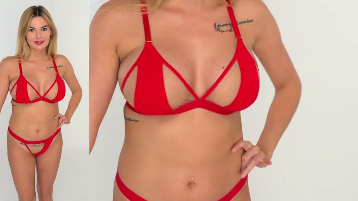 Anais Maura komplet czerwony