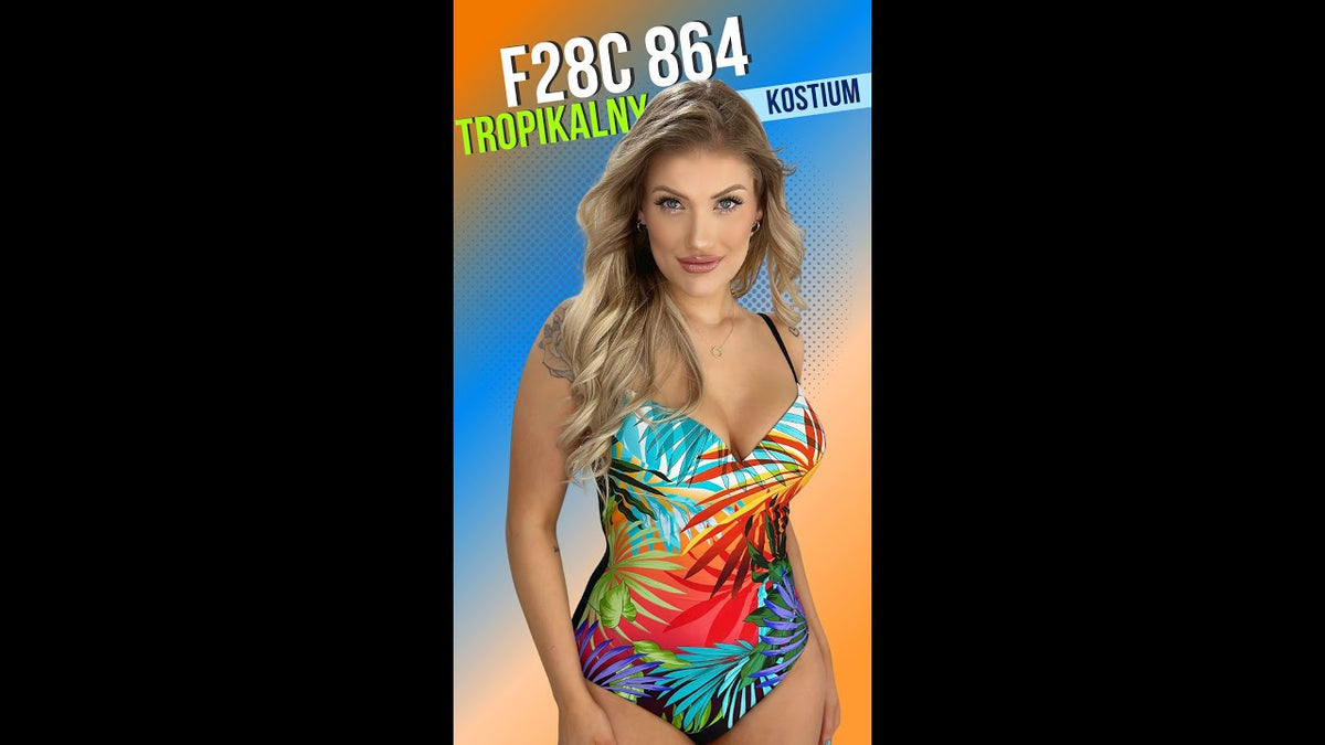FEBA F28C 864 KOSTIUM KĄPIELOWY JEDNOCZĘŚCIOWY KOLOROWY