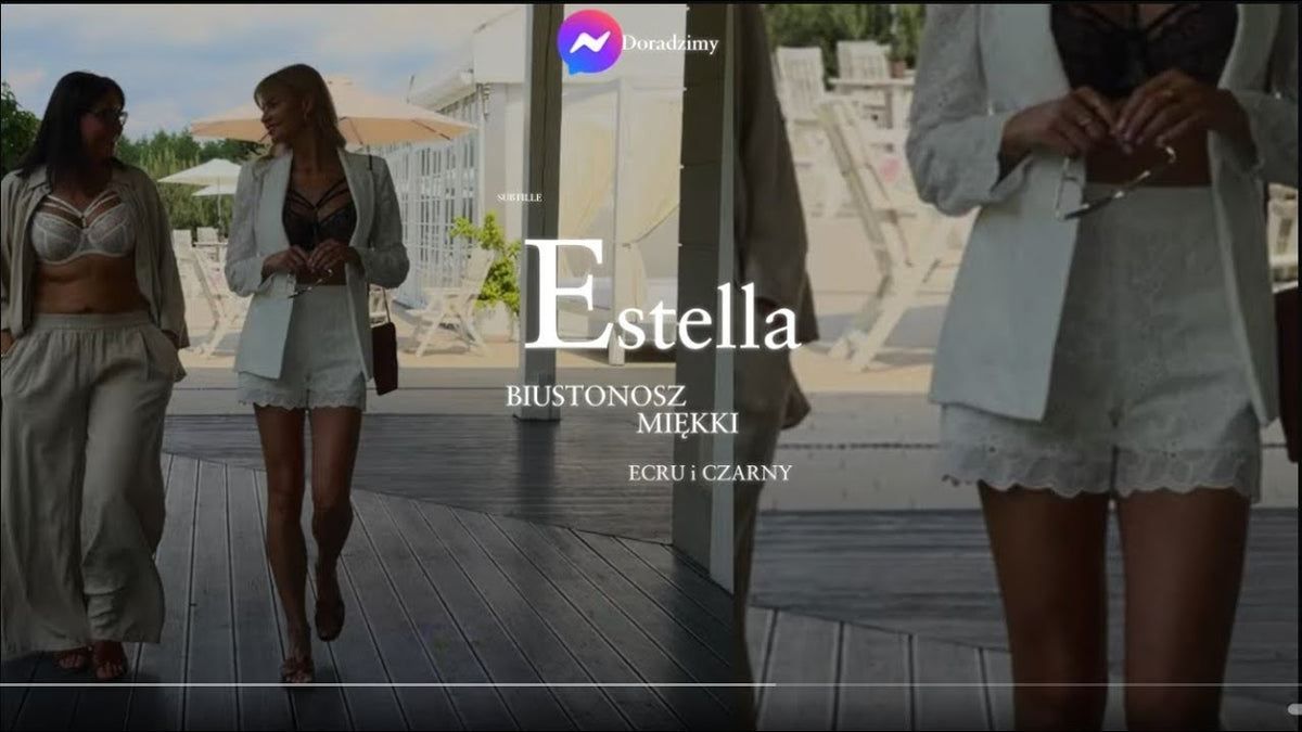 SUBTILLE Estella BIUSTONOSZ MIĘKKI ECRU + SUBTILLE Estella BIUSTONOSZ MIĘKKI CZARNY