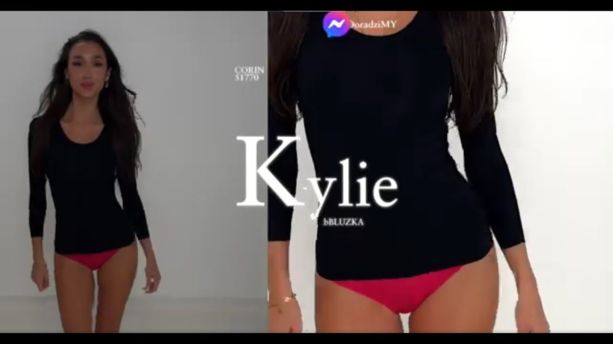 CORIN 51770 KYLIE BLUZKA DŁUGI RĘKAW CZARNY
