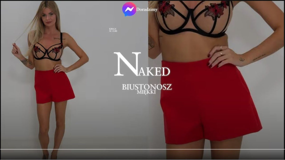 KINGA SC 1140 NAKED BIUSTONOSZ MIĘKKI czarny 1