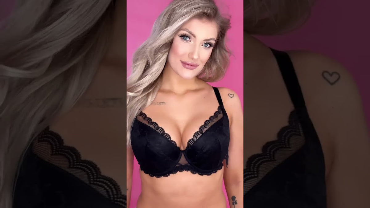 KINGA  ALICE BIUSTONOSZ PUSH-UP CZARNY