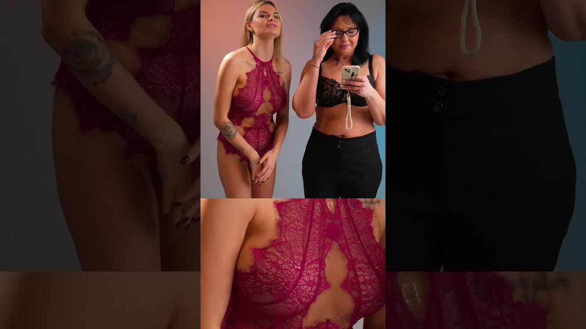 Live bielizna na walentynki z najlepszego salonu bielizny Bagatelle Clip 3 Axami V-9430 Body