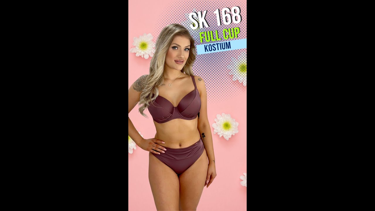 AVA SK 168 1 HOT CHOCOLATE KOSTIUM KĄPIELOWY DWUCZĘŚCIOWY KAWA FASHION