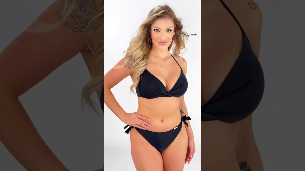 GABBIANO ANABEL G 01 C KOSTIUM KĄPIELOW DWUCZĘŚCIOWY CZARNY shorts FASHION MODEL