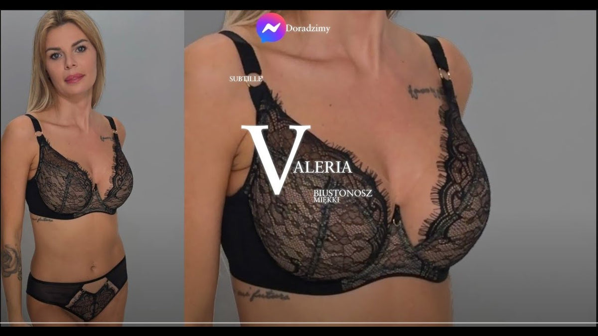 SUBTILLE VALERIA biustonosz miękki czarny