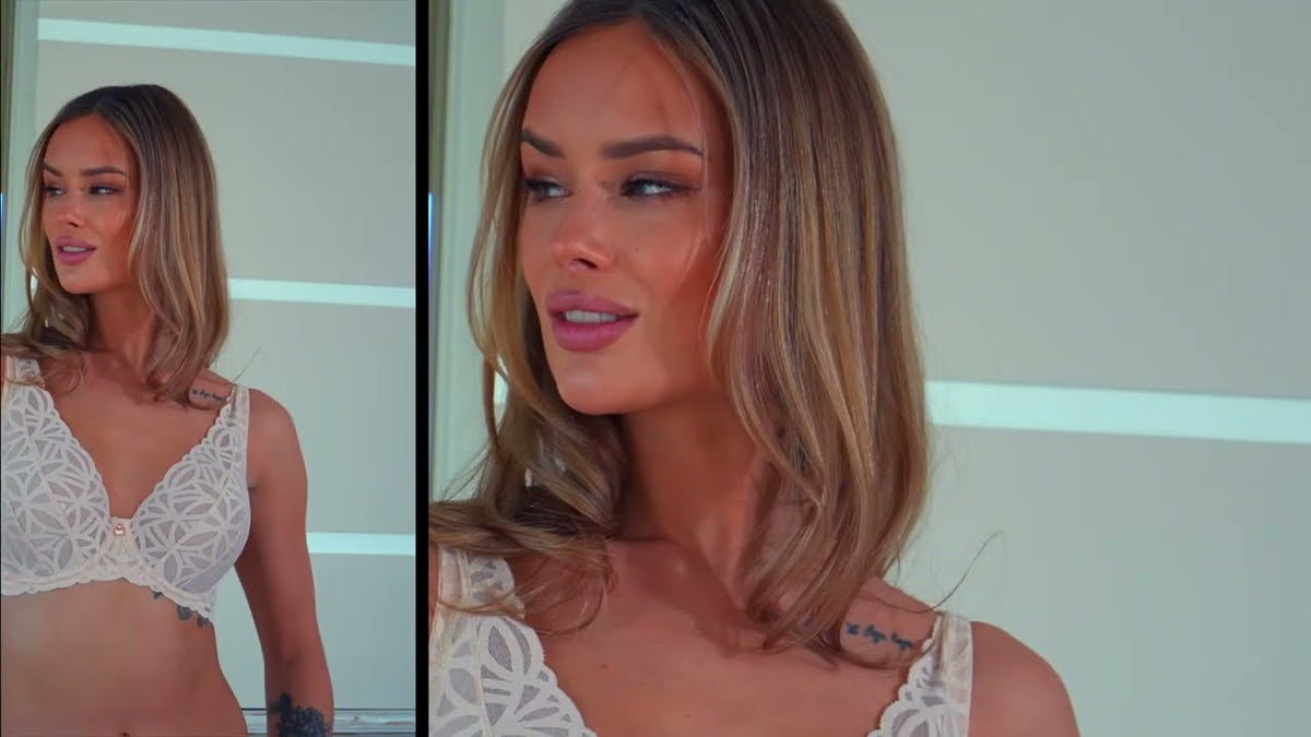 C0747 Alles Sugar Dune M Bralette Biustonosz Braletka Beżowy 2