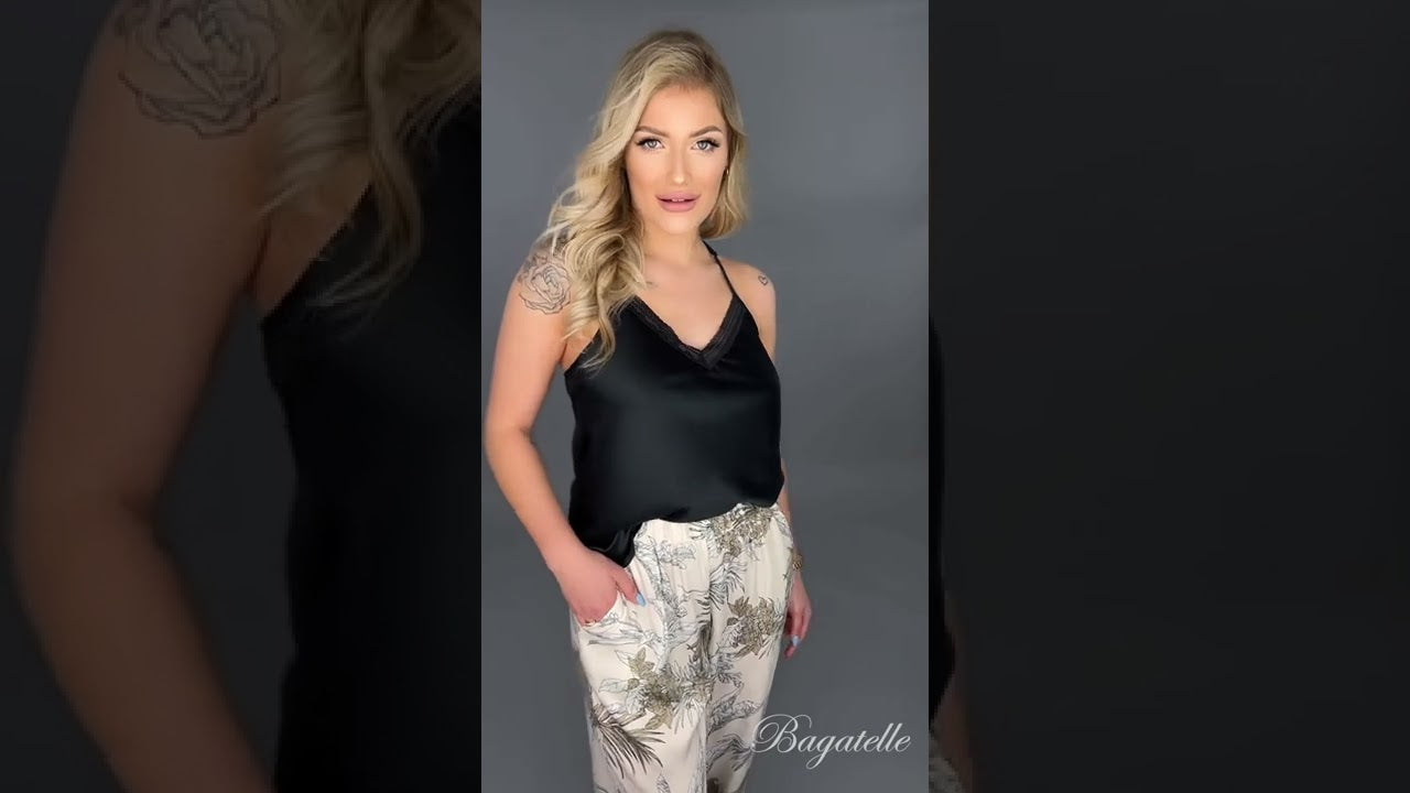 PIŻAMA CHRISTINE DŁUGA CZARNY