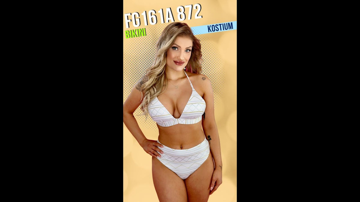 FEBA FG161A 872 KOSTIUM KĄPIELOWY DWUCZĘŚCIOWY BIAŁY