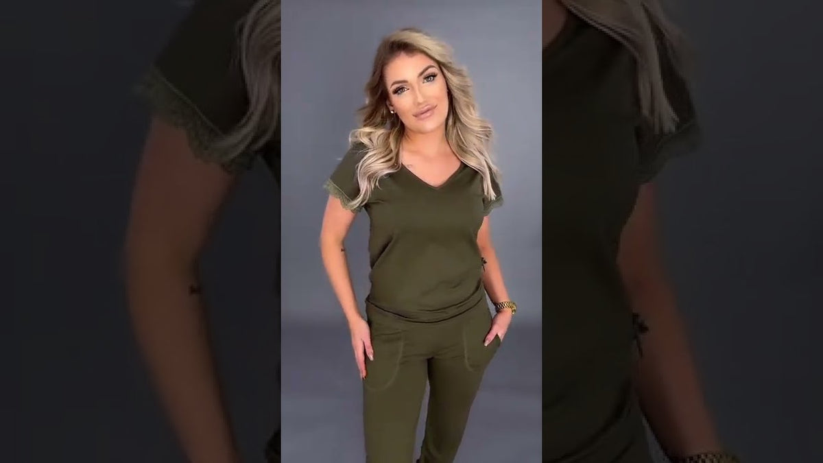 PIŻAMA DEMI ZIELONY   HD