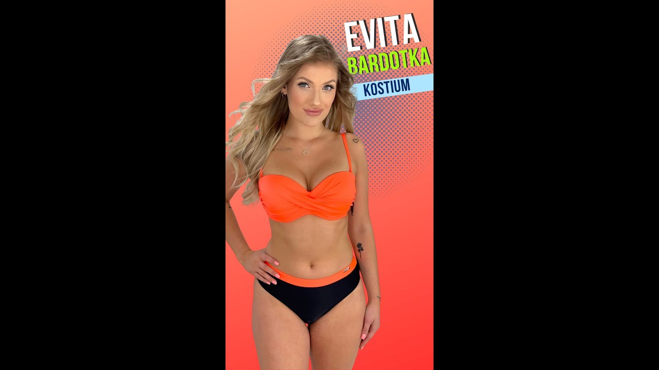 Gabbiano Evita g cd kostium kąpielowy dwuczęściowy pomarańczowy MODEL