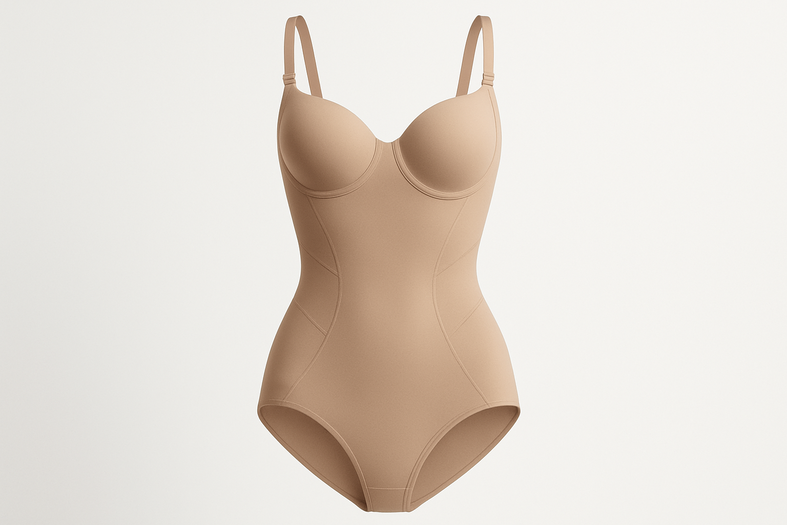 Body wyszczuplające beżowe