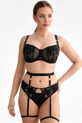 Ewa Bień B136 Emma biustonosz balkonetka czarny