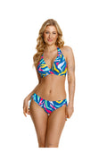 Kostium kąpielowy FOGO braletka w kolorowy wzór na plażę