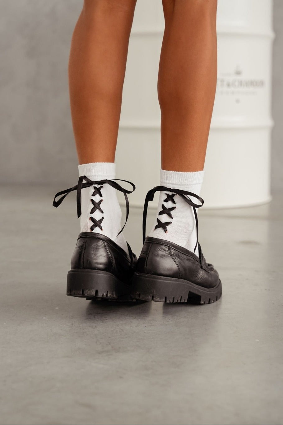 Milena Skarpetki Damskie Sznurowane