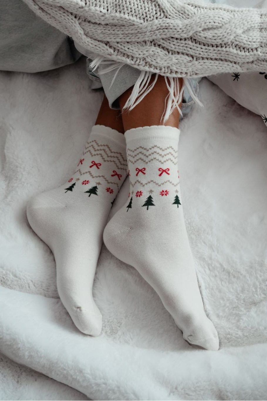 Milena Skarpetki Świąteczne Choinka