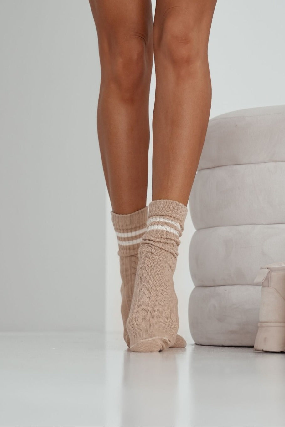 Milena Skarpety Warkocz Z Paskami