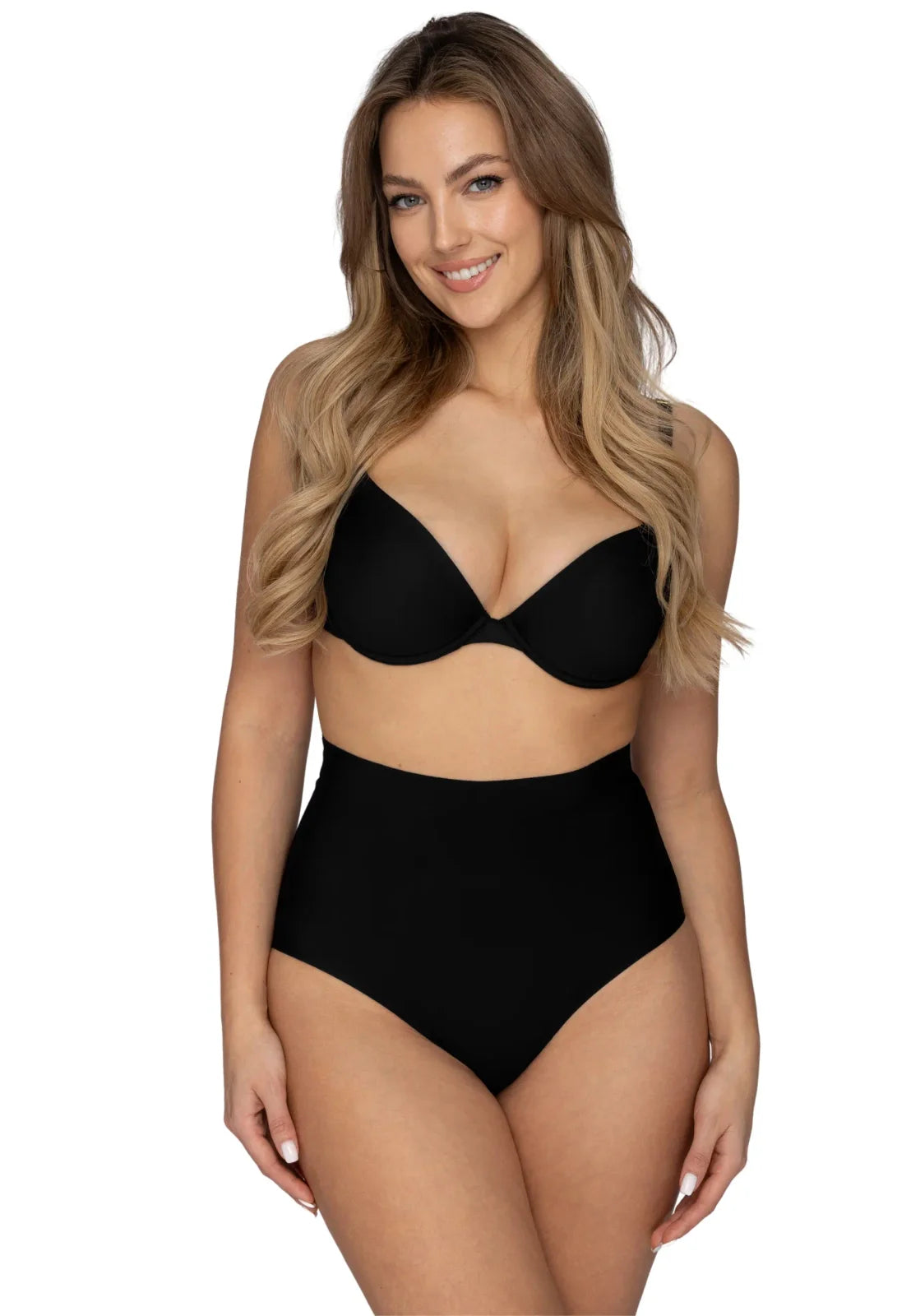 Czarne majtki Nipplex Sophia Figi, bielizna wyszczuplająca i modelująca