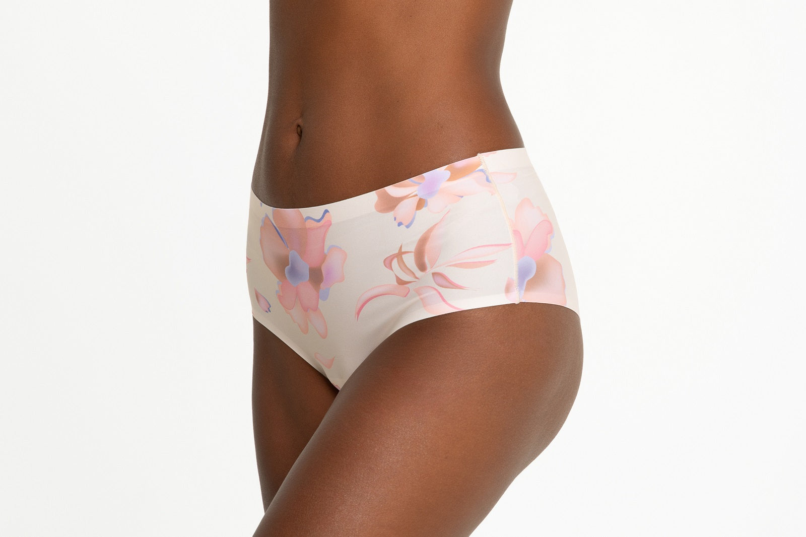 Paloma Pink Floral Brazilian Maxi Majtki Brazyliany