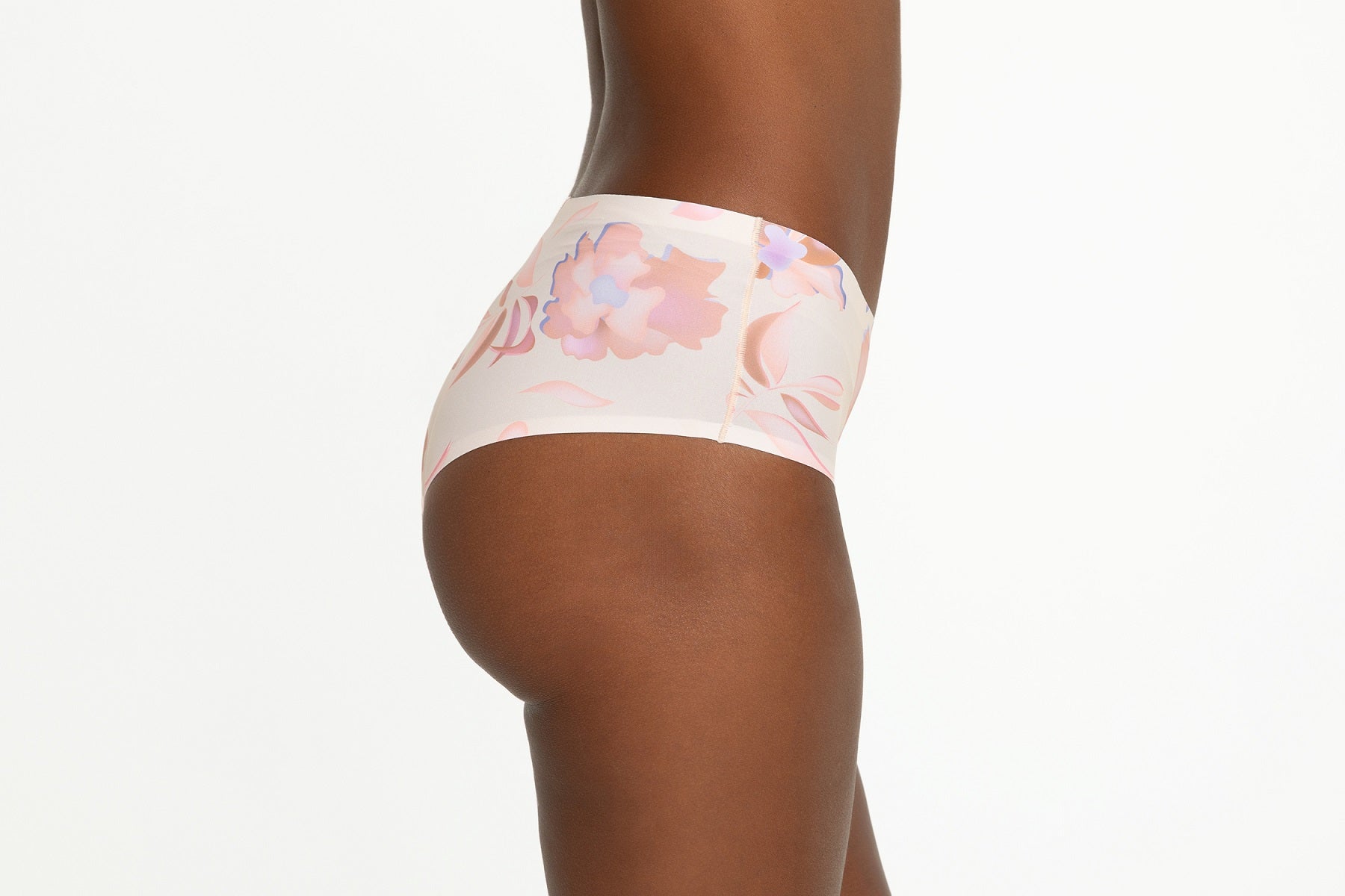 Paloma Pink Floral Brazilian Maxi Majtki Brazyliany