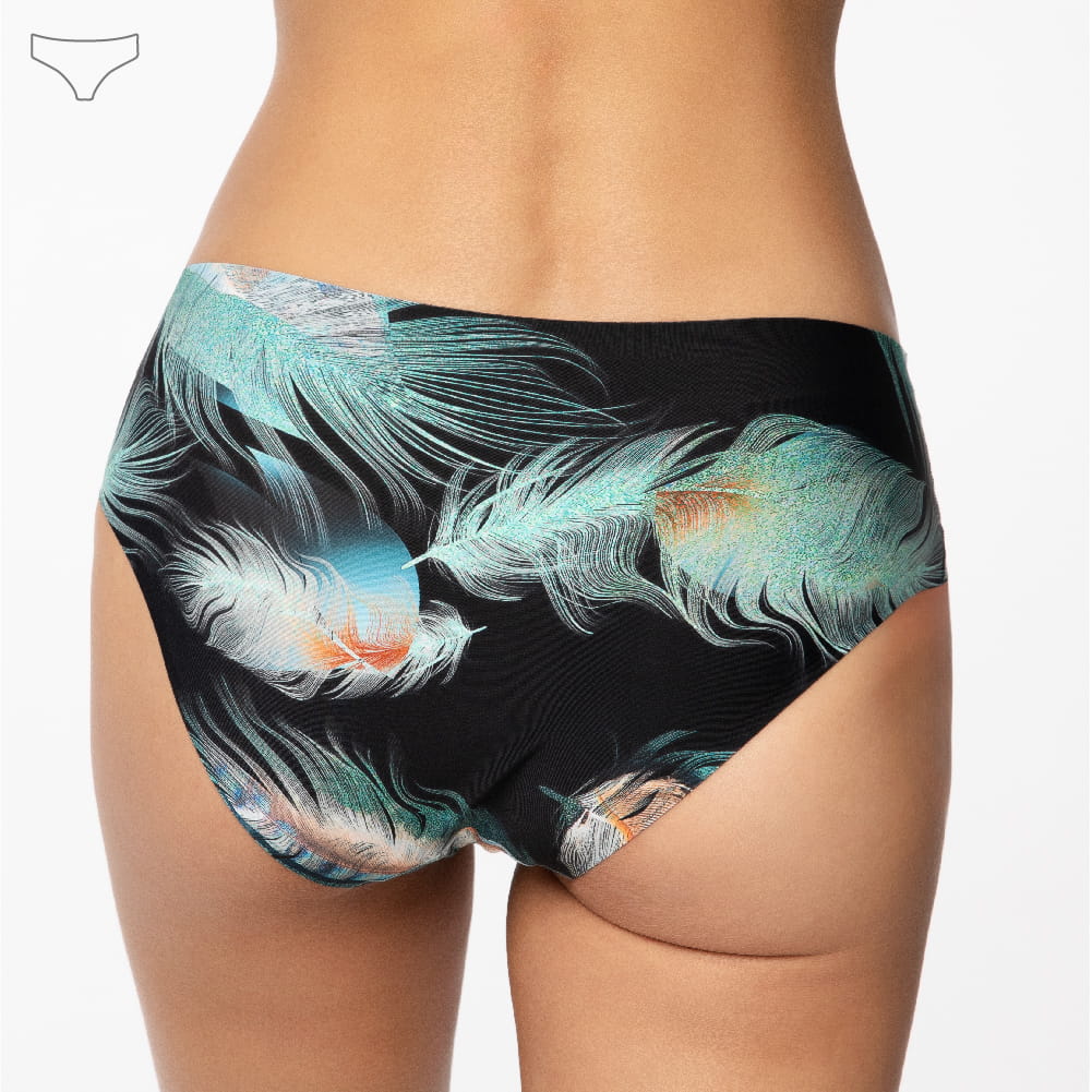 Paloma Pink Feathers Majtki Figi Classic