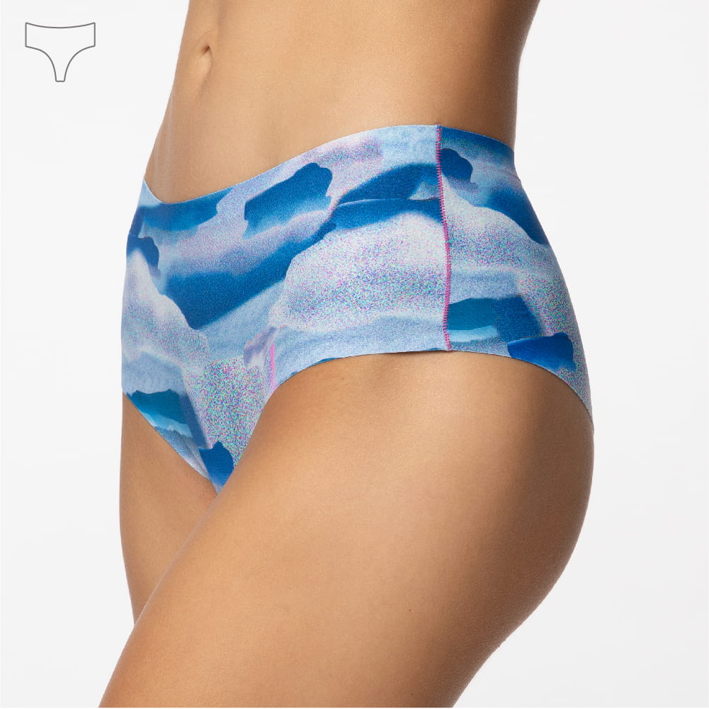 Paloma Pink Neon Snow Majtki Brazyliany Maxi