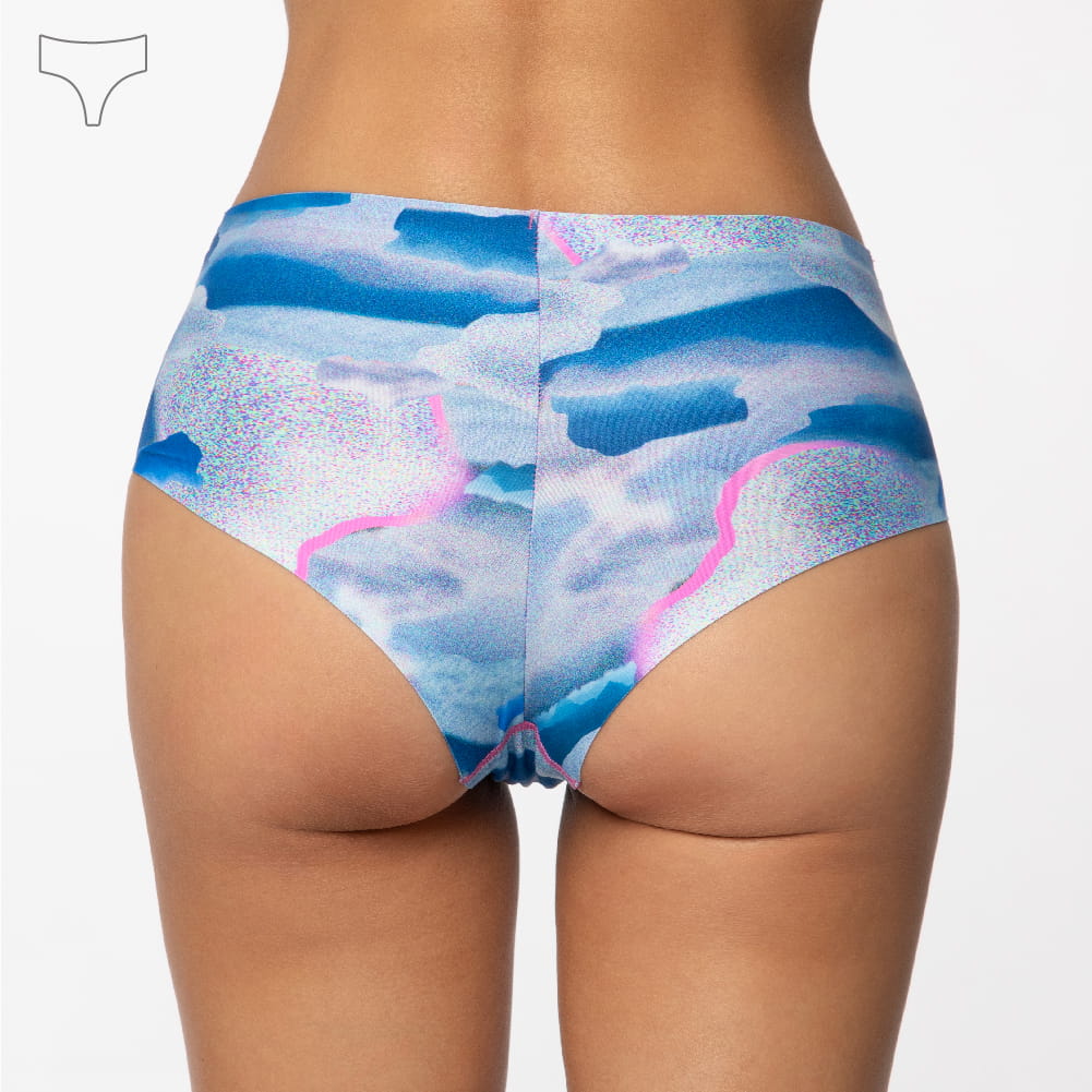 Paloma Pink Neon Snow Majtki Brazyliany Maxi